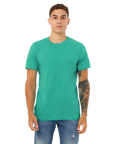 bella + canvas unisex jersey short sleeve t-shirt 3001c teal