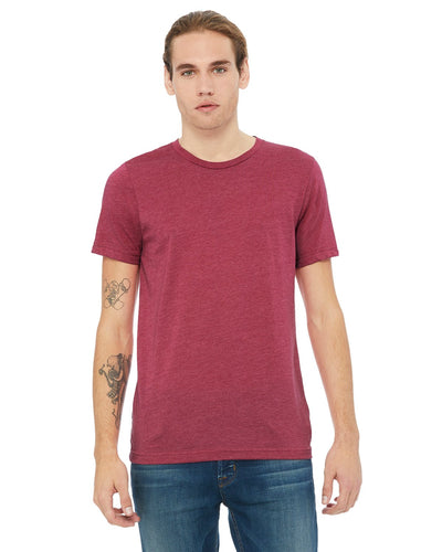 bella + canvas unisex jersey short sleeve t-shirt 3001c hthr raspberry