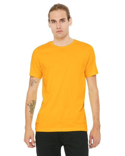 bella + canvas unisex jersey short sleeve t-shirt 3001cvc gold