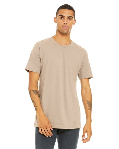 bella + canvas unisex jersey short sleeve t-shirt 3001c tan