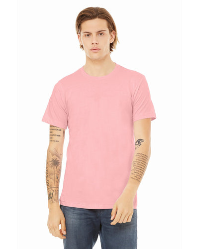 bella + canvas unisex jersey short sleeve t-shirt 3001c pink