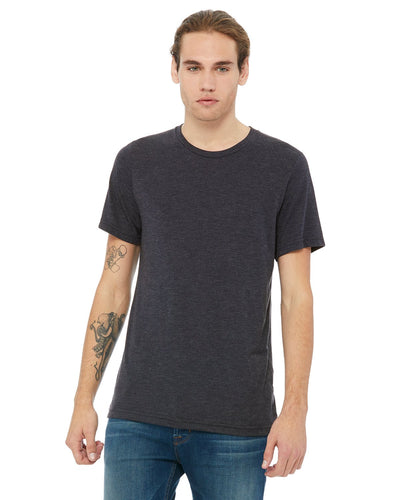 bella + canvas unisex jersey short sleeve t-shirt 3001c heather mid navy