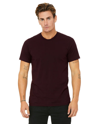 bella + canvas unisex jersey short sleeve t-shirt 3001c oxblood black