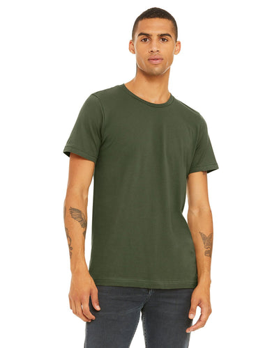 bella + canvas unisex jersey short sleeve t-shirt 3001c military green