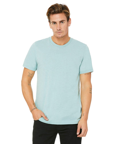 bella + canvas unisex jersey short sleeve t-shirt 3001c hth prsm dsty bl