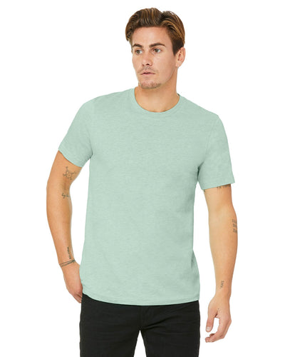 bella + canvas unisex jersey short sleeve t-shirt 3001c hthr prism mint
