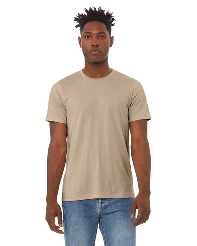 bella + canvas unisex jersey short sleeve t-shirt 3001cvc heather tan
