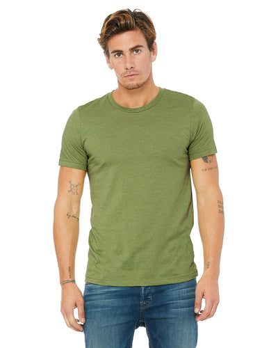 bella + canvas unisex jersey short sleeve t-shirt 3001cvc heather green