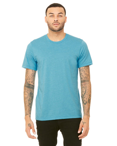 bella + canvas unisex jersey short sleeve t-shirt 3001cvc heather aqua