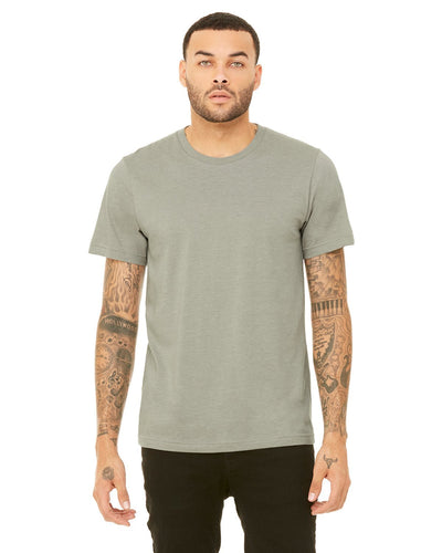 bella + canvas unisex jersey short sleeve t-shirt 3001cvc heather stone