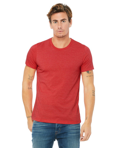 bella + canvas unisex jersey short sleeve t-shirt 3001cvc heather red