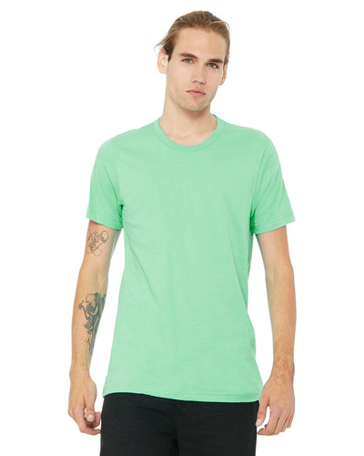 bella + canvas unisex jersey short sleeve t-shirt 3001cvc heather mint