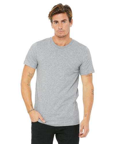 bella + canvas unisex made in the usa jersey short sleeve t-shirt 3001u athletic heather