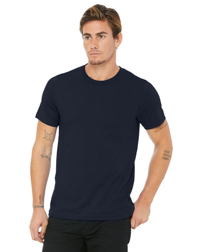 bella + canvas unisex made in the usa jersey short sleeve t-shirt 3001u navy