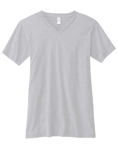bella + canvas unisex jersey short sleeve v-neck t-shirt 3005 silver