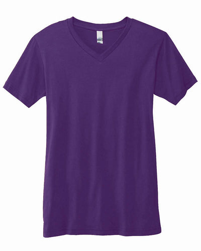 bella + canvas unisex jersey short sleeve v-neck t-shirt 3005 team purple