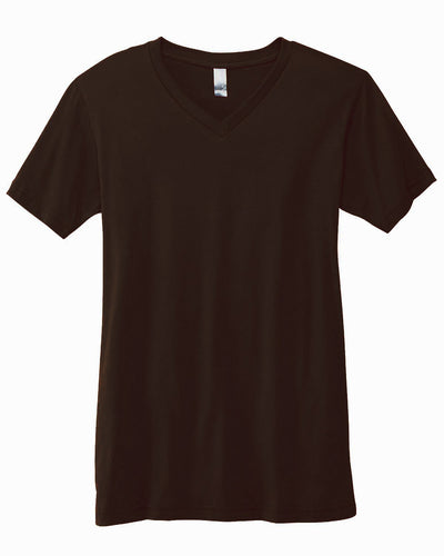 bella + canvas unisex jersey short sleeve v-neck t-shirt 3005 brown