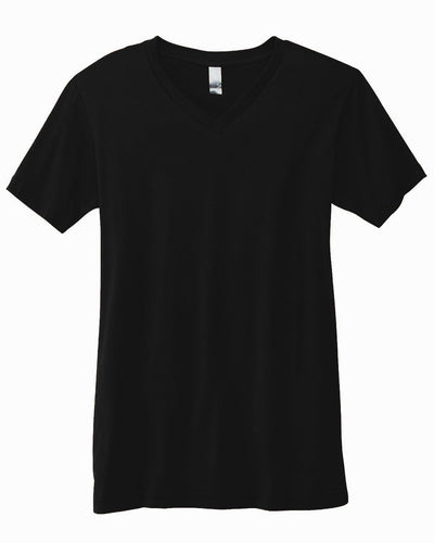 bella + canvas unisex jersey short sleeve v-neck t-shirt 3005 black