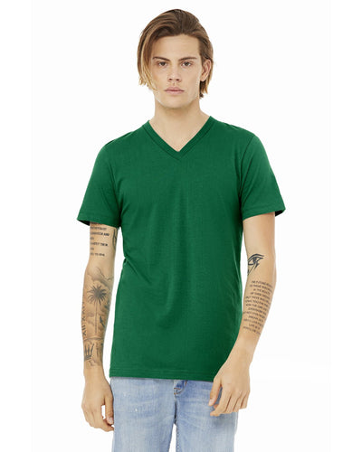 bella + canvas unisex jersey short sleeve v-neck t-shirt 3005 kelly