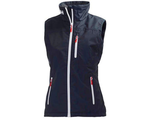 helly hansen w crew vest 30290 navy, company embroidered jackets
