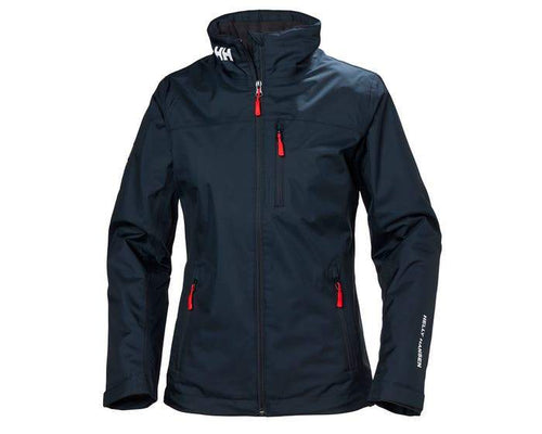 helly hansen w crew midlayer jacket 30317 navy, company logo jackets