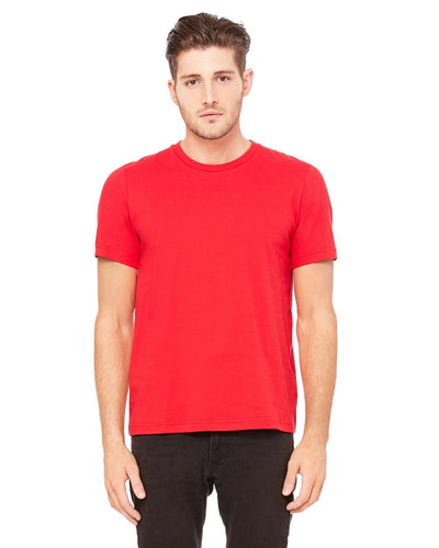 bella + canvas unisex heavyweight 5. . crew t-shirt 3091 red
