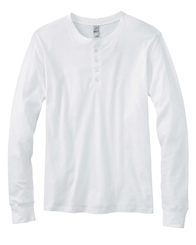 bella + canvas jersey long sleeve henley 3150 white