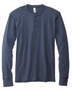 bella + canvas jersey long sleeve henley 3150 navy