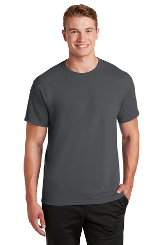 jerzees dri-power sport 100% polyester t-shirt 21m charcoal grey