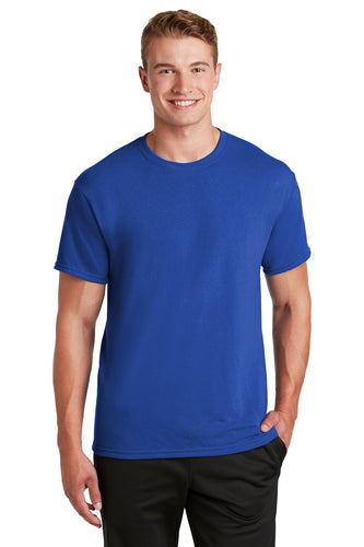 jerzees dri-power sport 100% polyester t-shirt 21m royal