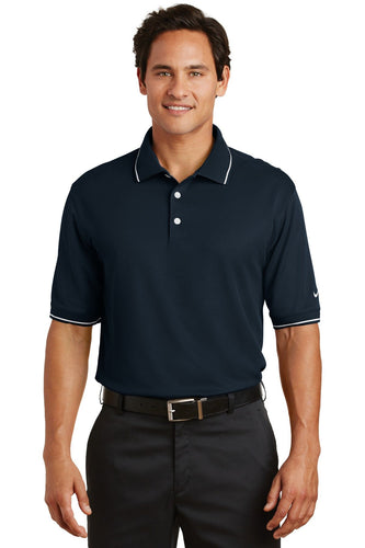nike dark navy 319966 custom dri fit polo shirts