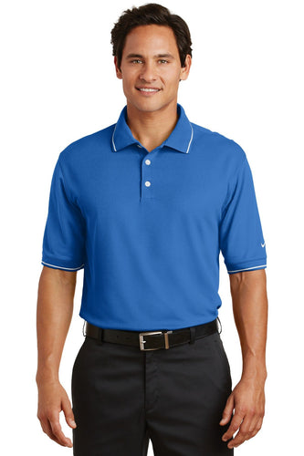 nike pacific blue 319966 custom dri fit polo shirts