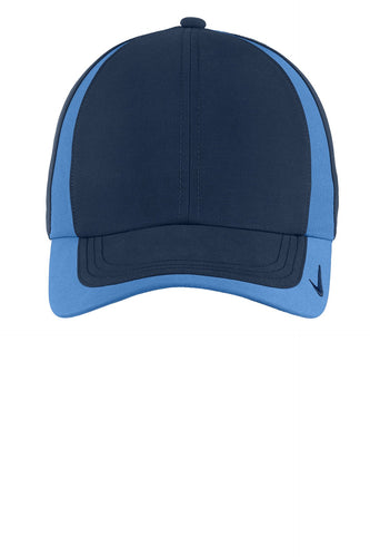 nike dri-fit technical colorblock cap 354062 navy/pacific blue