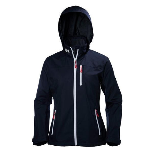 helly hansen women's crew hooded midlayer jacket 33891 navy
