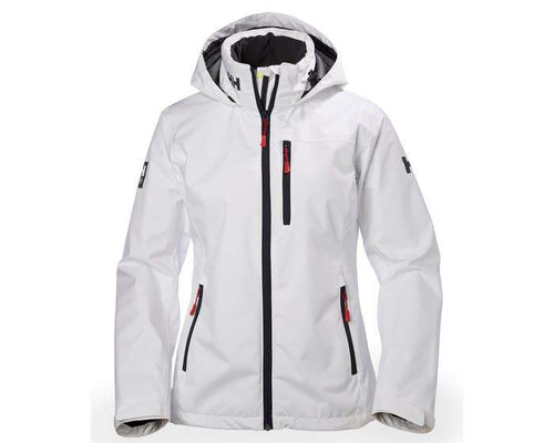 helly hansen w crew hooded jacket 33899 white, jackets with company logo