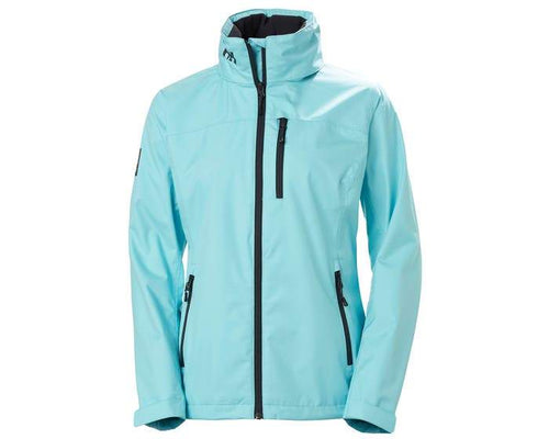 helly hansen w crew hooded jacket 33899 glacier blu, jackets with company logo