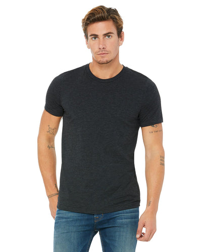 bella + canvas unisex triblend short sleeve t-shirt 3413c char-black trib