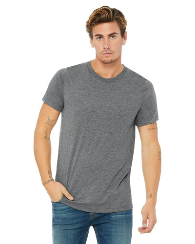 bella canvas unisex triblend short sleeve t shirt 3413c grey triblend