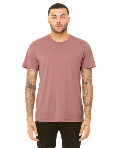 bella + canvas unisex triblend short sleeve t-shirt 3413c mauve triblend