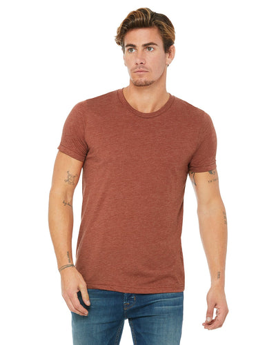 bella + canvas unisex triblend short sleeve t-shirt 3413c clay triblend