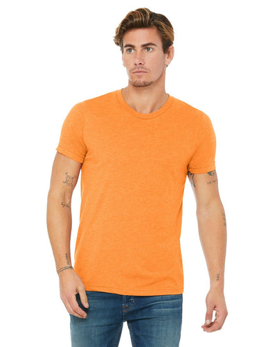 bella + canvas unisex triblend short sleeve t-shirt 3413c orange triblend