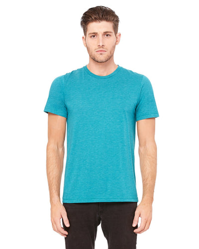 bella + canvas unisex triblend short sleeve t-shirt 3413c teal triblend