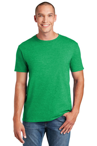 gildan softstyle t shirt 64000 heather irish green