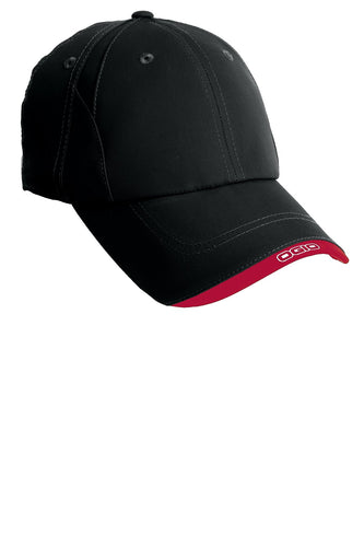 ogio x over cap og600 blacktop chili red