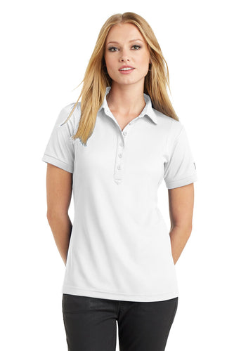 OGIO Bright White LOG101 corporate logo polo shirts