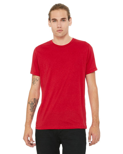 bella + canvas unisex poly-cotton short sleeve t-shirt 3650 red