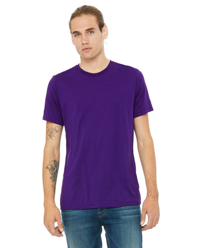 bella + canvas unisex poly-cotton short sleeve t-shirt 3650 team purple