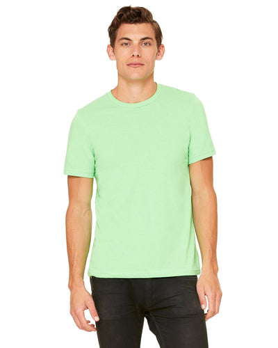 bella + canvas unisex poly-cotton short sleeve t-shirt 3650 neon green
