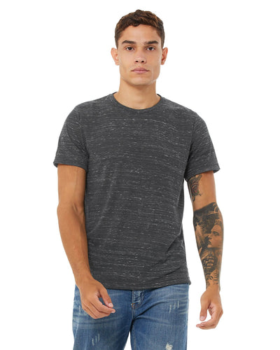 bella + canvas unisex poly-cotton short sleeve t-shirt 3650 charcoal marble