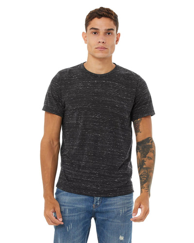 bella + canvas unisex poly-cotton short sleeve t-shirt 3650 black marble